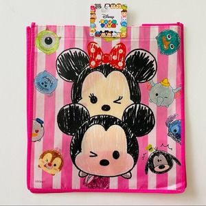 Disney | Tsum Tsum Toy Mickey Minnie Sully Stitch Reusable Shopping Bag NWT